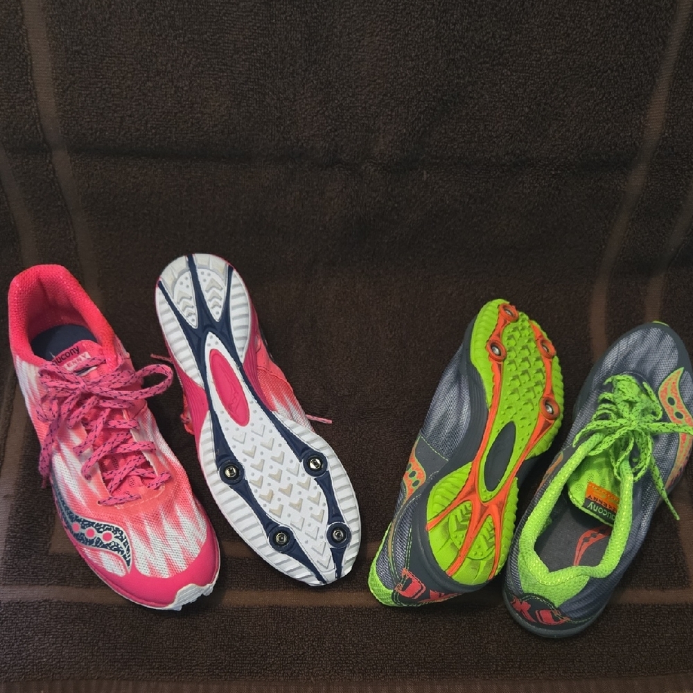 Saucony Women's Athletic Shoes - Pink and Green